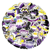 Lucky Dip Collection Of 100 Random Nonbinary Pride Stickers!